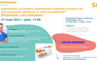 Zapraszamy na kolejne webinarium z zakresu leczenia ran: Jak opanować zakażenie w ranie przewlekłej?